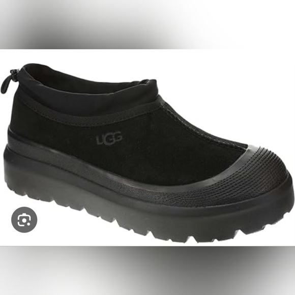 Size 9 UGG Tasman Men's Waterproof Hibrid Black Suede Slip-On Sneakers